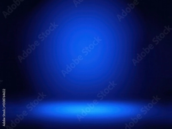 Obraz Blue Studio Background with Gradient Lighting