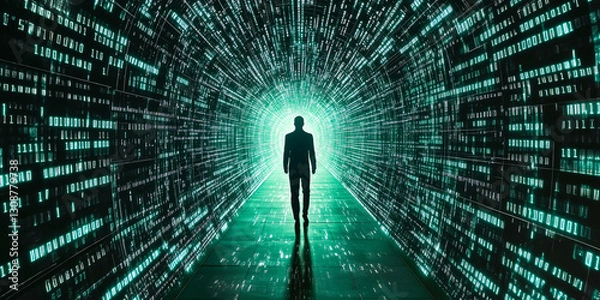 Fototapeta Governments asserting digital sovereignty by implementing national strategies for controlling data, cybersecurity, and global technology influence