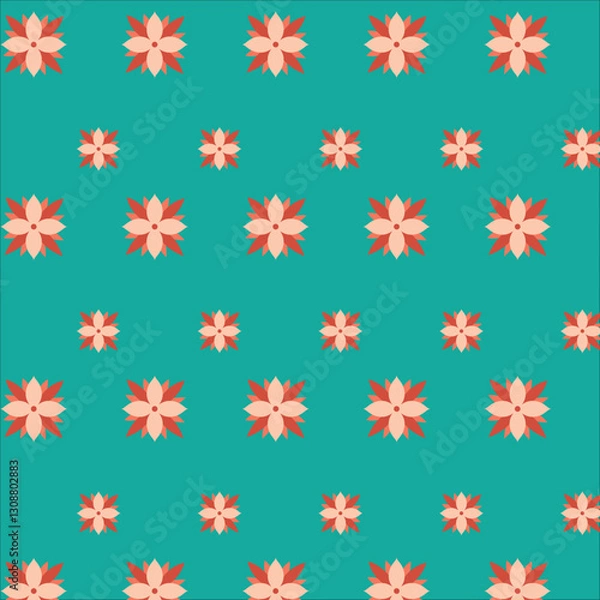 Fototapeta seamless pattern with flowers