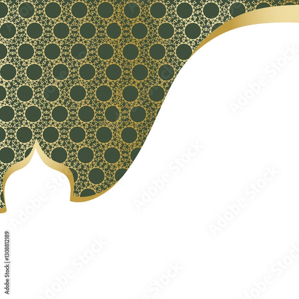 Fototapeta Islamic Decorative Frame With Background Pattern