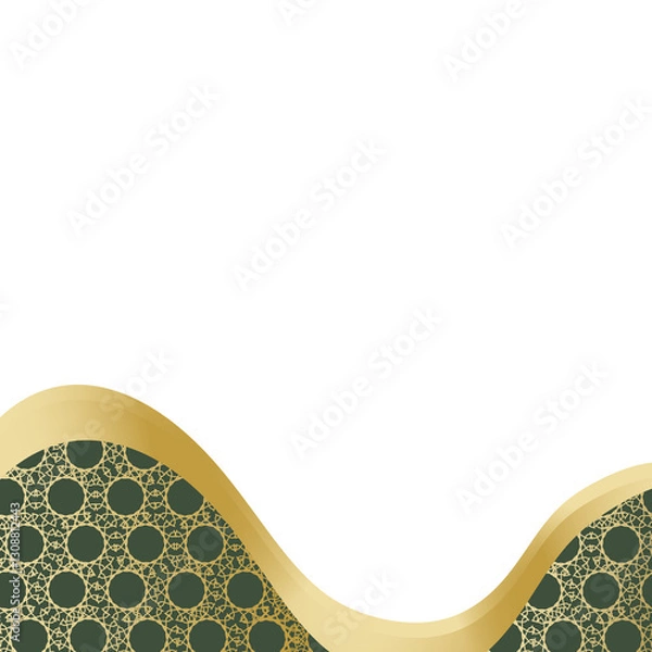 Fototapeta Islamic Decorative Frame With Background Pattern
