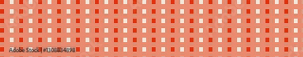 Fototapeta Red retro checkered pattern. Abstract poster background. Minimalist color cover template. Design for textile