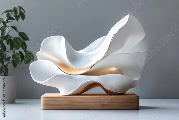 Fototapeta Fluid Elegance A Dance of Form and Light