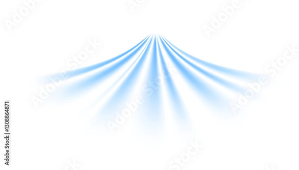 Fototapeta Realistic wind blow swirls Air, wind effect isolated on transparent background. White, blue blowing stream vector. Airflow overlay: fresh air, cooling or changing the air. Wind Wave Effect. 3D