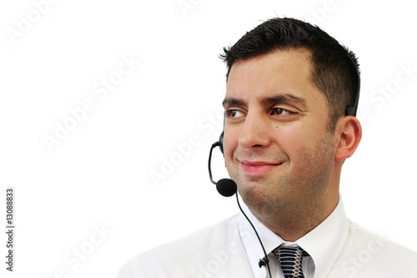 Obraz Smiling Customer Service Agent