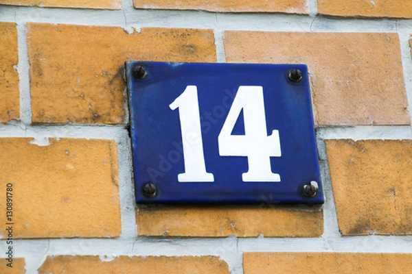 Obraz Hausnummer vierzehn