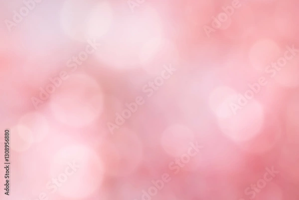 Fototapeta Bokeh light and pink background,Abstract background with texture pattern of blurry sunlight shining reflection from pink flower,Sweet and Dreamy design for Valentine card or Mother day background