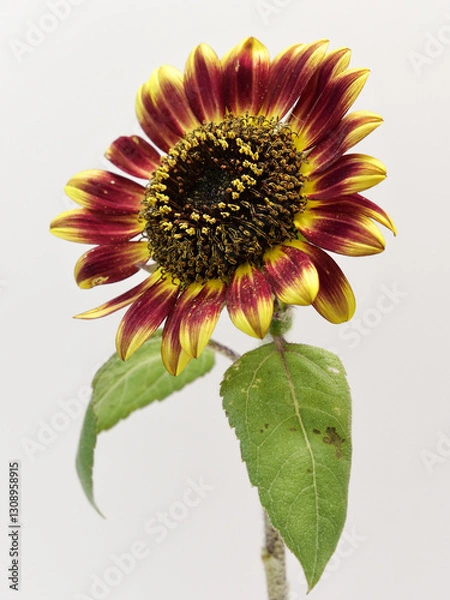 Fototapeta 赤と黄色の複色のひまわり
