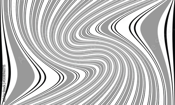 Fototapeta abstract trendy black grey twist line pattern perfect for background.
