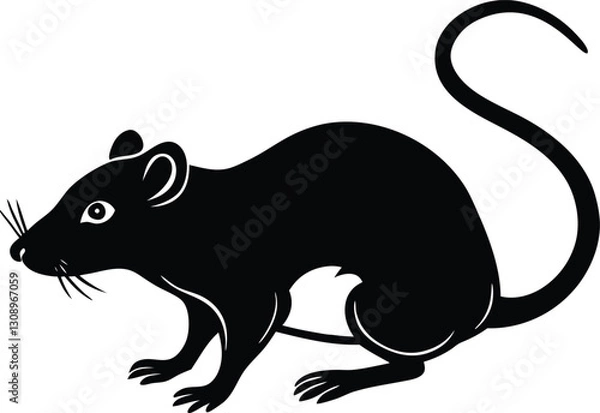 Obraz rat vector illustration