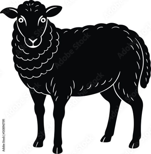 Obraz sheep vector illustration
