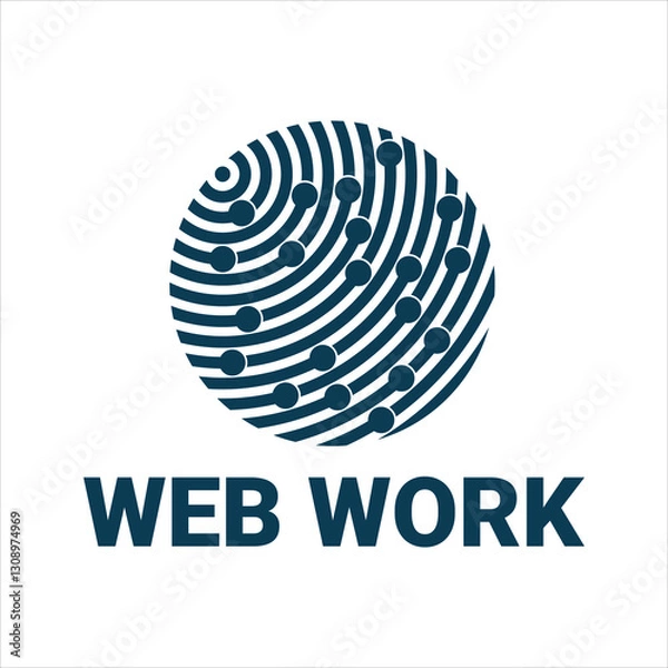Fototapeta Web Work Logo