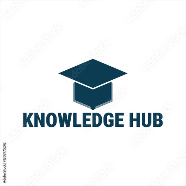Fototapeta Knowledge Hub Logo