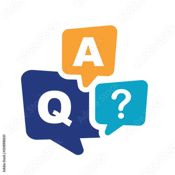 Obraz FAQ, Q and A questions and answers icon. 