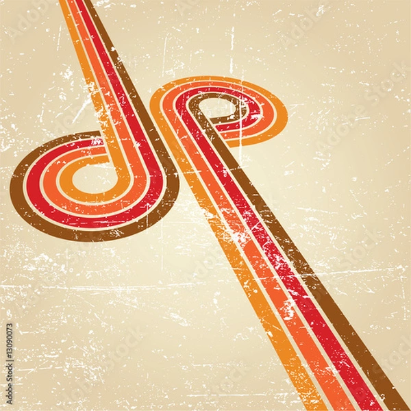 Obraz Retro disco style.