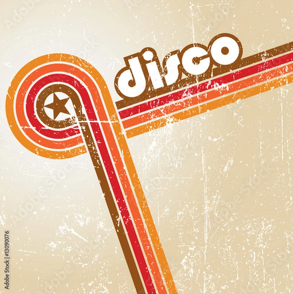 Obraz Retro disco style.