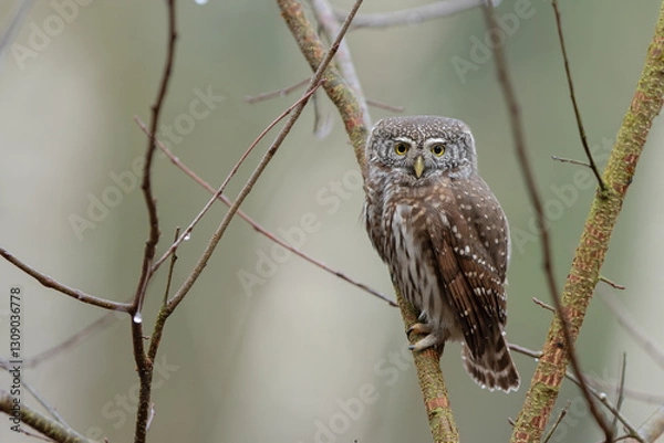 Fototapeta Pygmy owl - sóweczka 