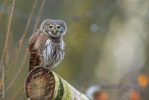 Fototapeta Pygmy owl - sóweczka 