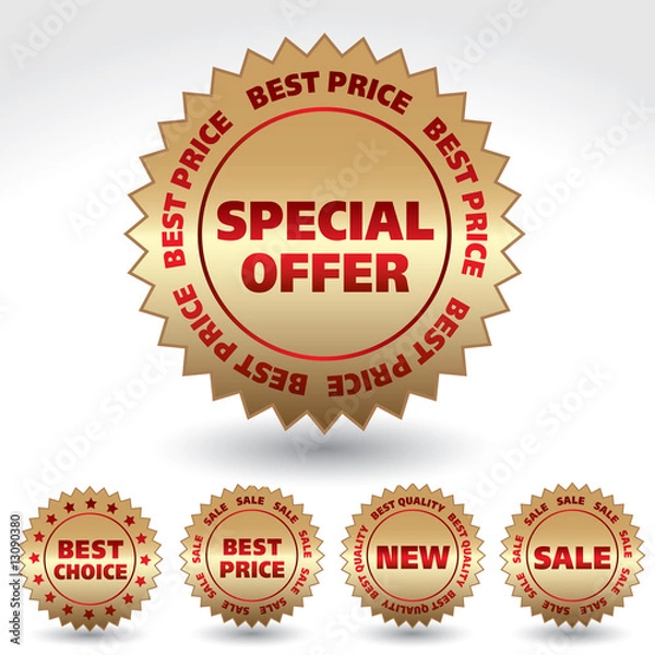 Obraz Naklejki promocyjne.