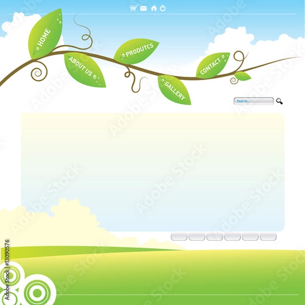 Obraz Kreatywny pasek witryny.