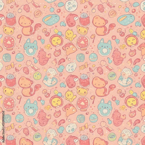 Fototapeta children's background from toys