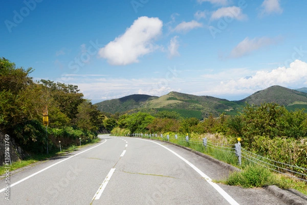 Obraz 静岡県道59号（伊東西伊豆線）、仁科峠付近の景観