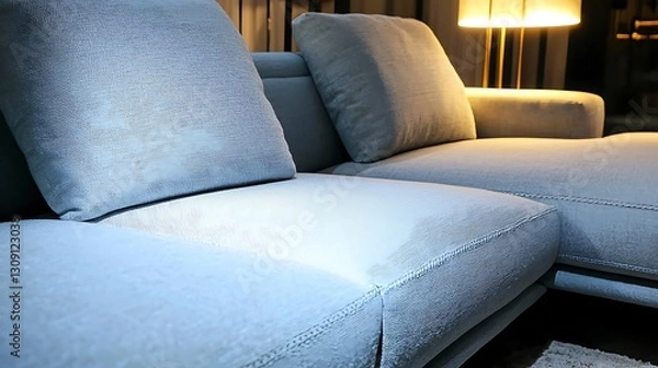 Fototapeta A couch with two pillows on it