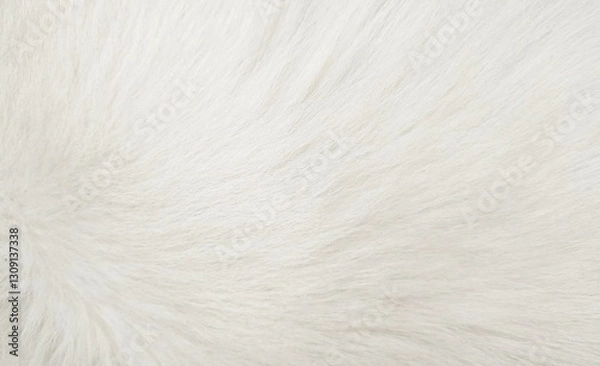Fototapeta white fur texture