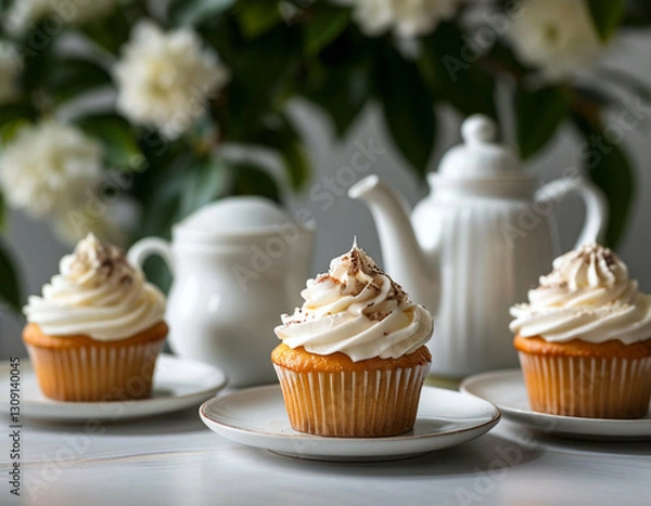 Obraz cupcakes with cream