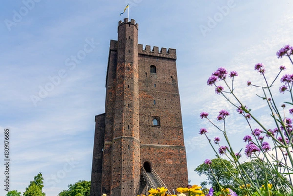 Obraz Kärnan is a medieval tower in Helsingborg, Sweden.