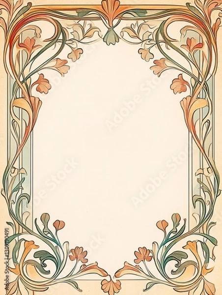 Obraz baroque invitation template