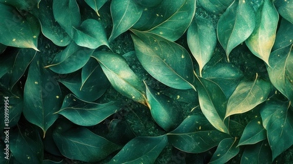 Obraz Vibrant green foliage with lush leaves patterned in nature's harmony