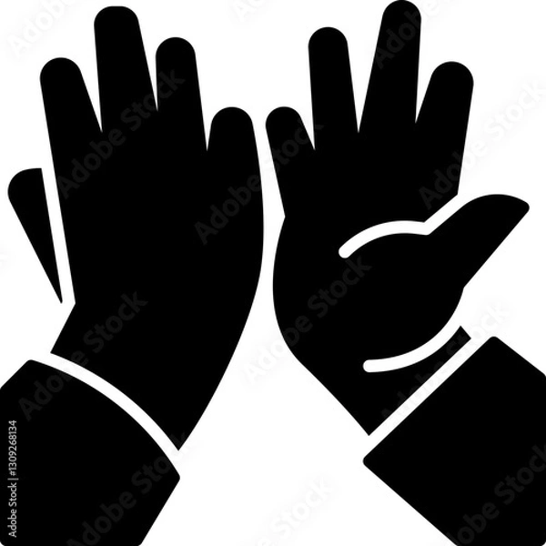 Fototapeta High five icon
