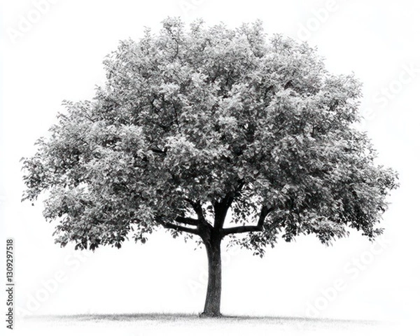 Obraz Isolated Tree, Black and White