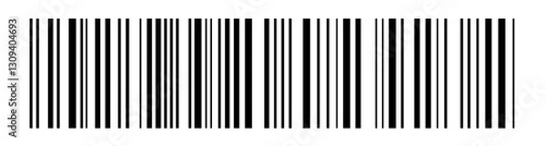 Fototapeta Realistic barcode. Barcode icon. Vector illustration. Barcode icon. Barcode vector icon. Simple fake bar code. Bar code for web design.