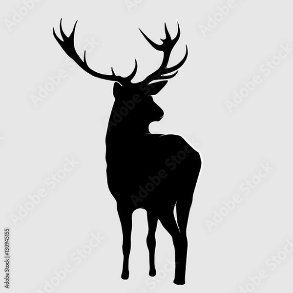 Obraz Black deer.