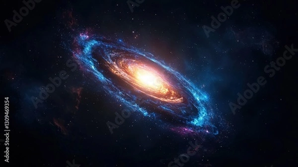 Obraz Spiral Galaxy in Deep Space