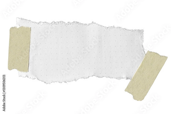 Obraz torn paper piece texture ripped border edge sheet 