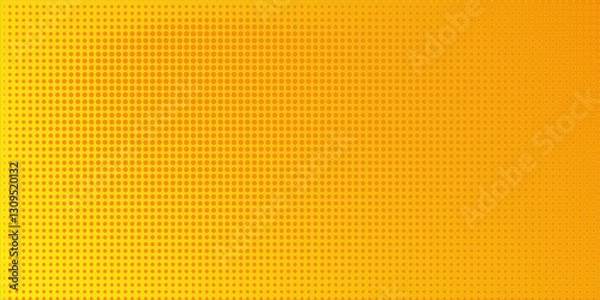 Fototapeta Dots halftone yellow and dark blue color pattern gradient grunge texture background. vector grunge. modern