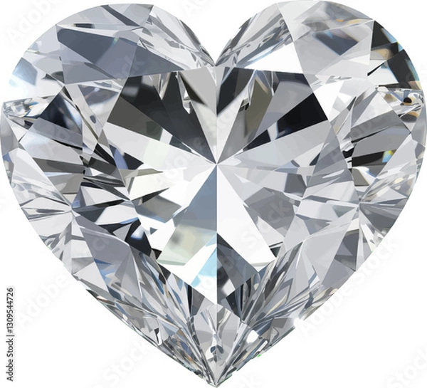 Obraz ハート型　ダイヤモンド　1つ　誕生石