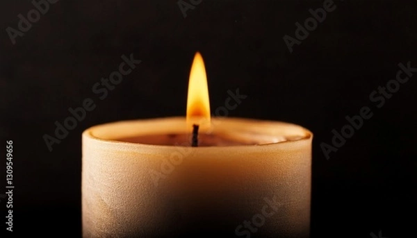 Obraz burning candle in the dark