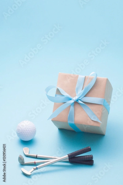 Obraz ギフトボックスとゴルフグッズ