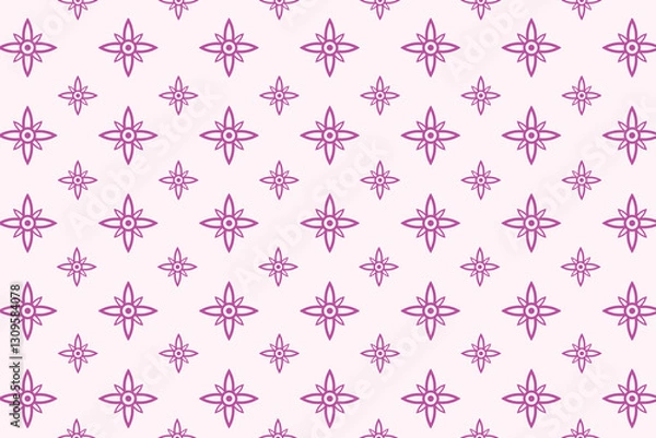 Fototapeta seamless pattern with purple symbols