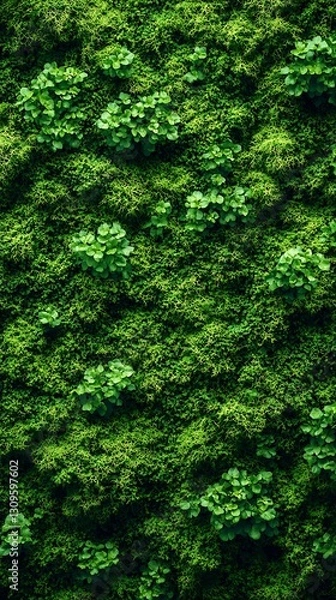 Obraz Moss Wall Texture Closeup