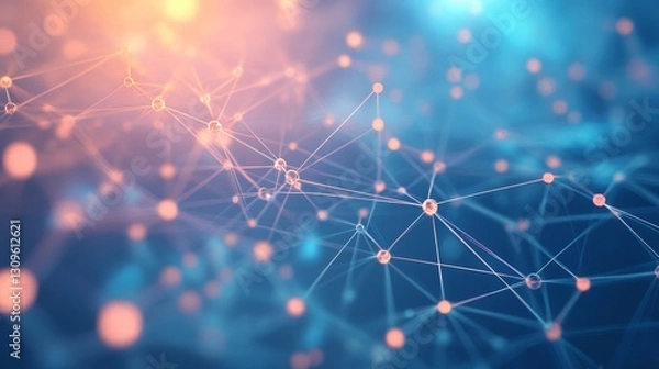 Obraz Neuroplasticity unveiled visualizing the connectivity of digital neurons and synapses in the brain