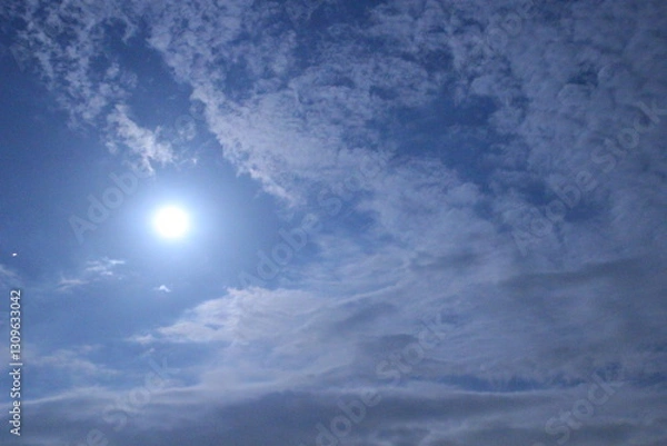 Fototapeta 月のある景色　満月