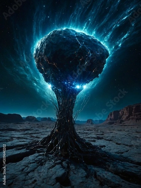 Obraz Ethereal Entity: The Living Aurora of an Alien World