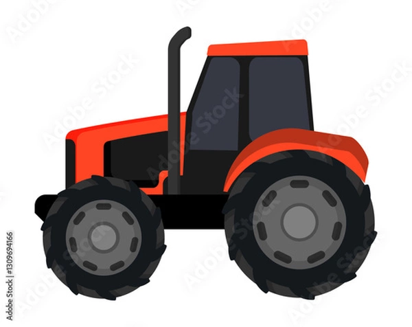 Fototapeta Red Farm Tractor