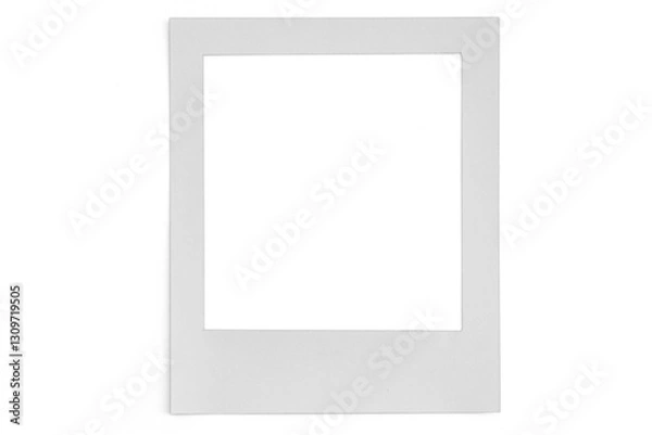 Fototapeta .photo card made of paper like a polaroid card on the png backgrounds