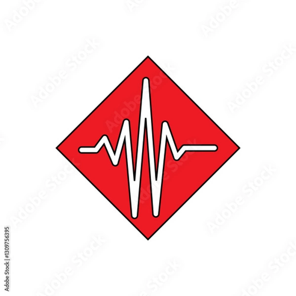 Fototapeta ecg sign